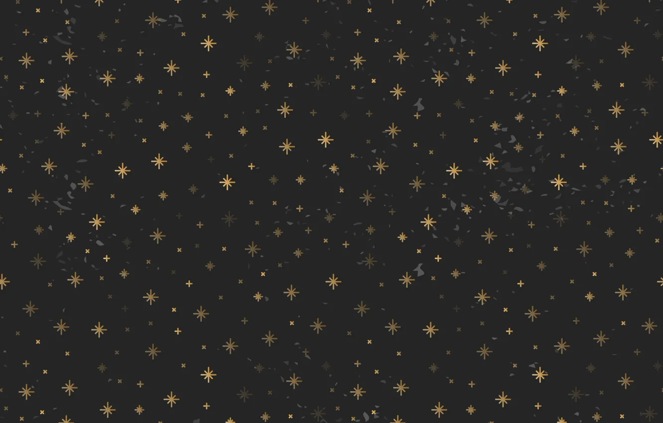 Wallpaper stars, gold, texture, black background, pattern images for  desktop, section текстуры - download