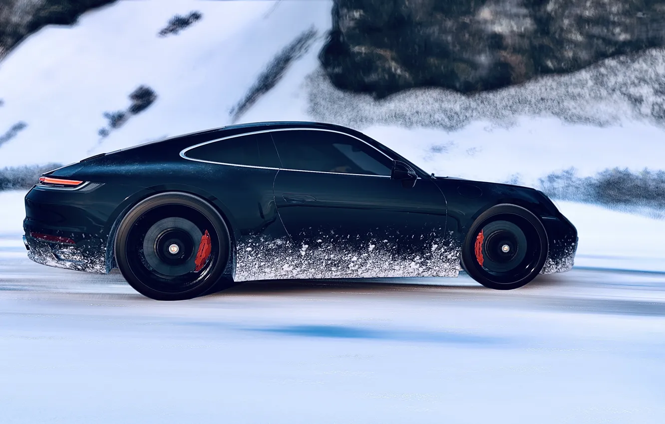 Wallpaper HDR, 911, Porsche, Drift, Winter, Snow, Game, Carrera S, UHD,  Xbox One X, Forza Horizon 4, FH4, Photography by Tom, Porsche Carrera S  images for desktop, section игры - download