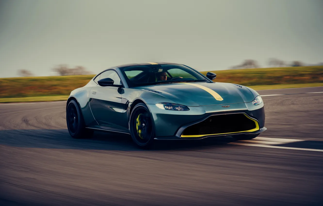 Photo wallpaper movement, Aston Martin, coupe, track, Vantage, Manual transmission, AMR, 2019, 510 HP, 4 L., V8 …