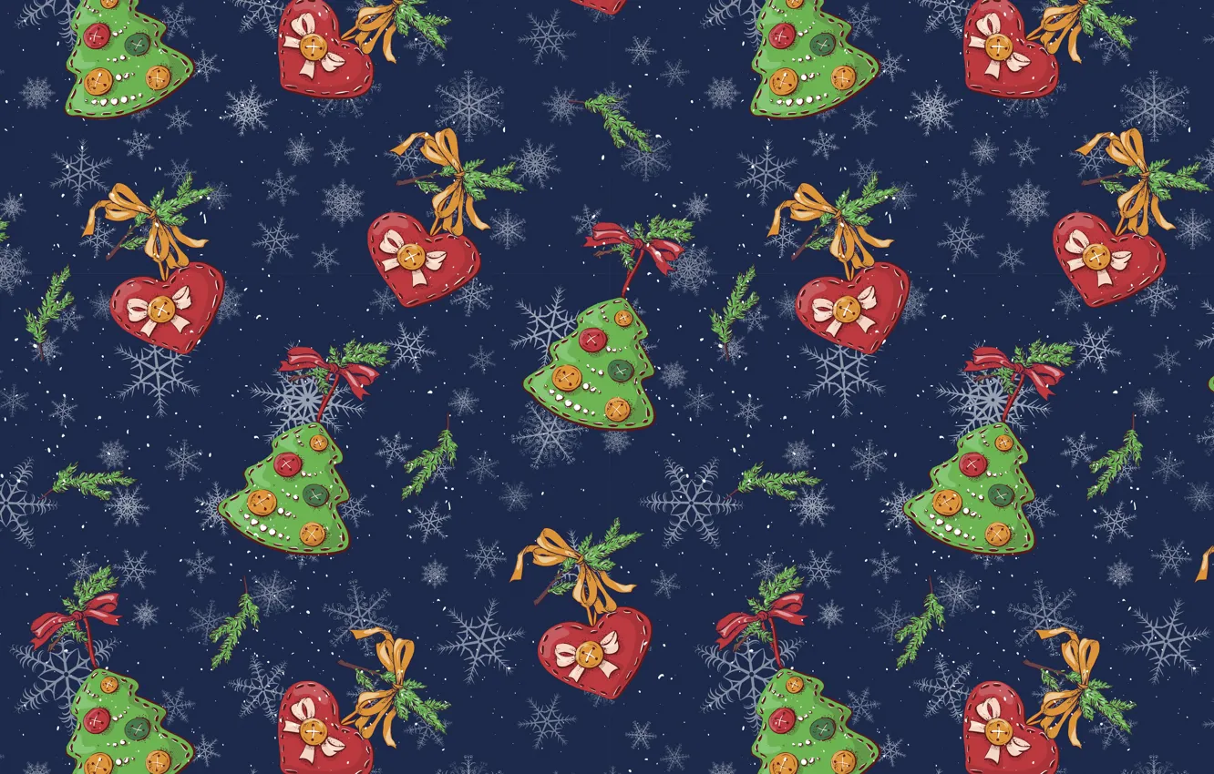 Photo wallpaper background, heart, Christmas, New year, christmas, background, pattern, herringbone, merry, seamless