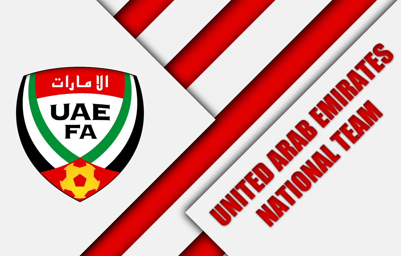 Wallpaper Logo, Soccer, FIFA, UAE, Emblem, AFC, United Arab Emirates  National Football Team images for desktop, section спорт - download